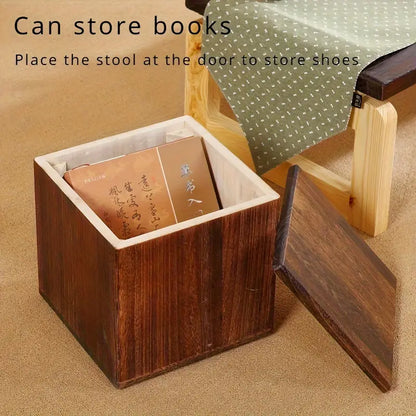 Flip Top Lid Storage Bench - Brown