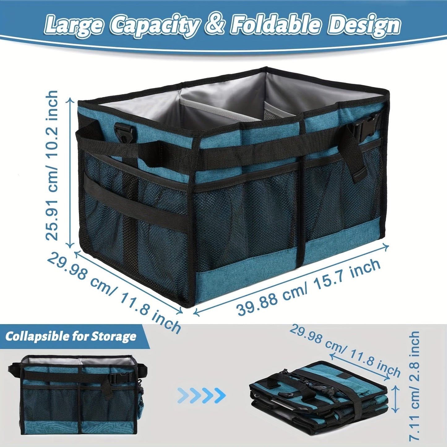 BBQ Grill Caddy with Paper Towel & Condiment Pocket