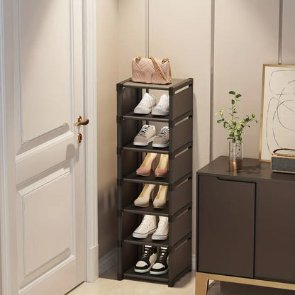 Step up your shoe storage with this space-saving tall rack