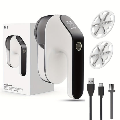 Fabric Shaver with LED Display 3-in-1 Rechargeable