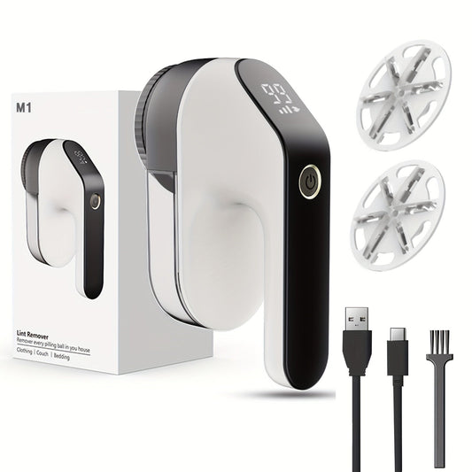 Fabric Shaver with LED Display 3-in-1 Rechargeable