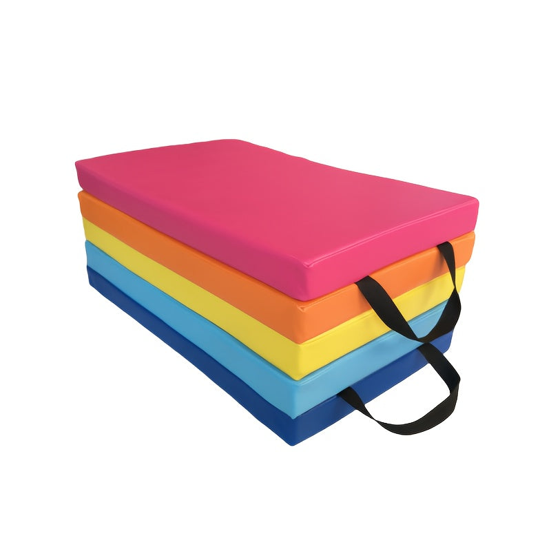 Folding Rainbow Gymnastics Fitness Mat Non-Slip