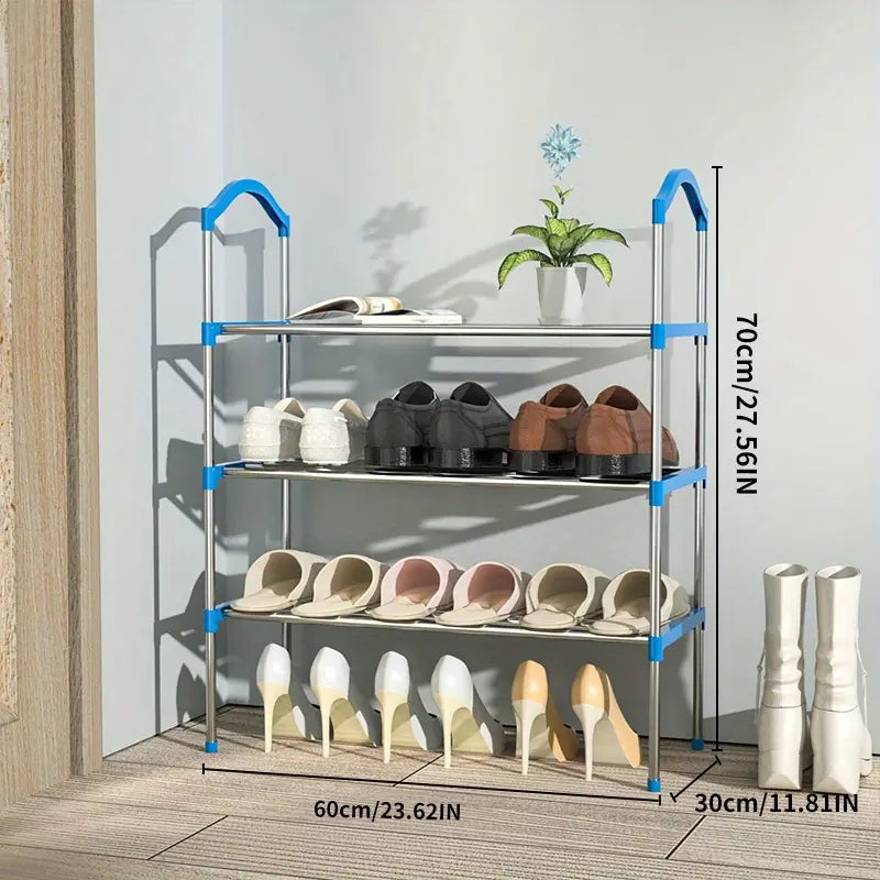 Organize your shoe collection with this multi-layer shoe rack
