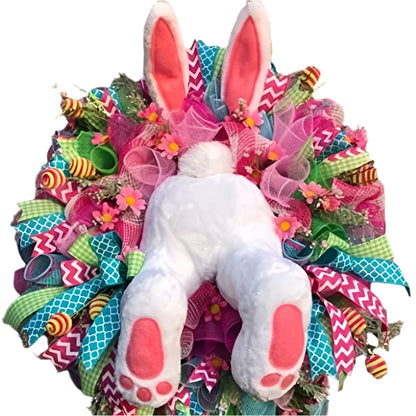 Classic Easter Bunny Wreath Door Decor