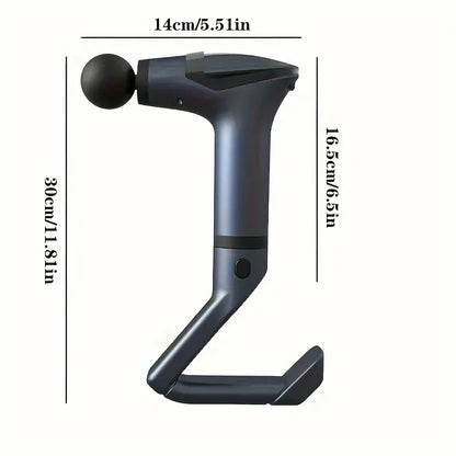 Multi-Functional Electric Deep Tissue Massager Gun - Gray