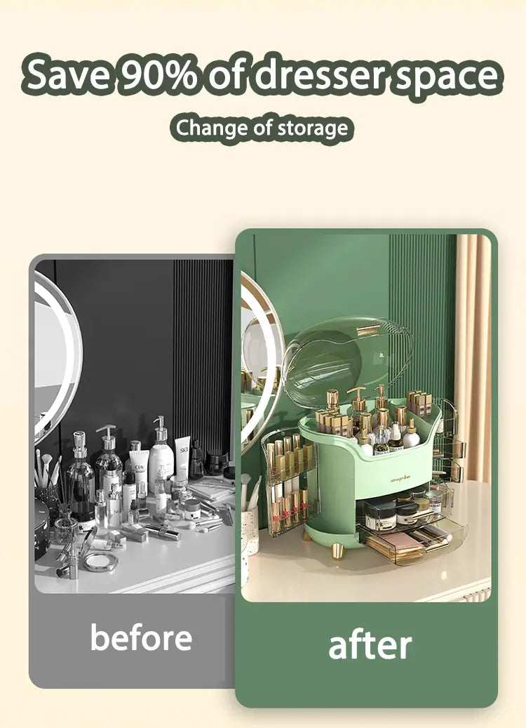 Sturdy Desktop Cosmetics Storage Box Dustproof and Waterproof Design