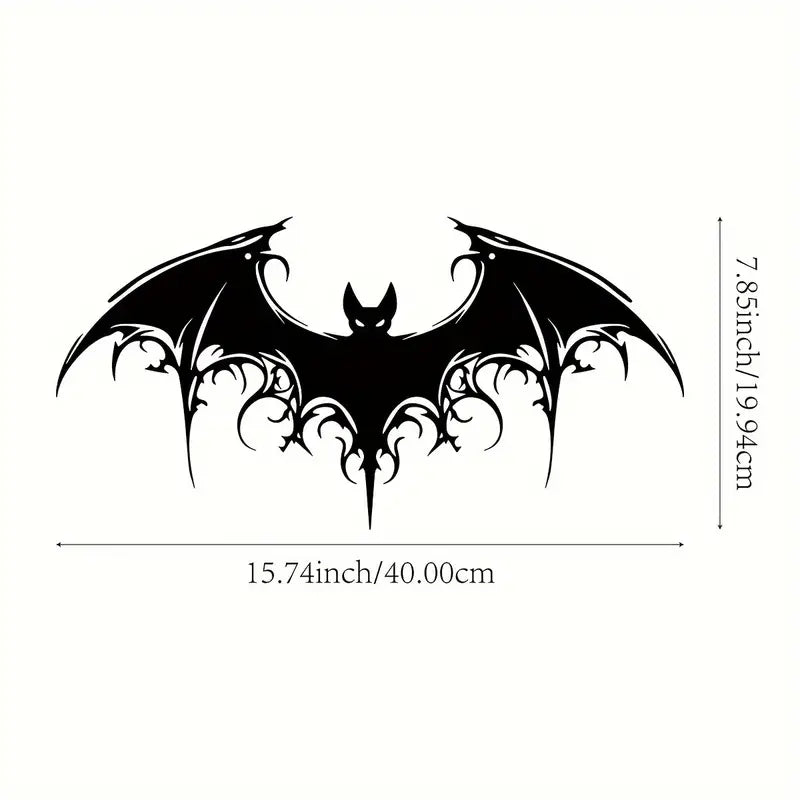 Victorian Gothic - Giant Majestic Bat Metal Wall Art