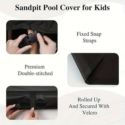 420D Sandbox Cover with Roof and Bench