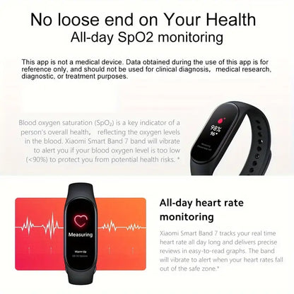 Smart Band Black - Fitness Tracker with Social Media Notifications