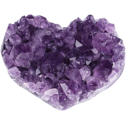 Amethyst Heart-Shaped Crystal Ornament for Home Decor & Gifts