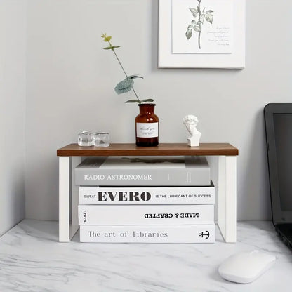 Achieve a tidy ironing setup with this versatile Desktop Iron Storage Rack