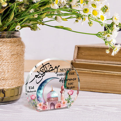 Eid Celebration Acrylic Decor Star & Moon Design