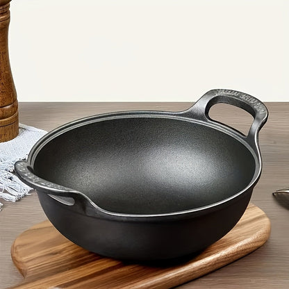Pre-Seasoned Cast Iron Skillet with Dual Handles