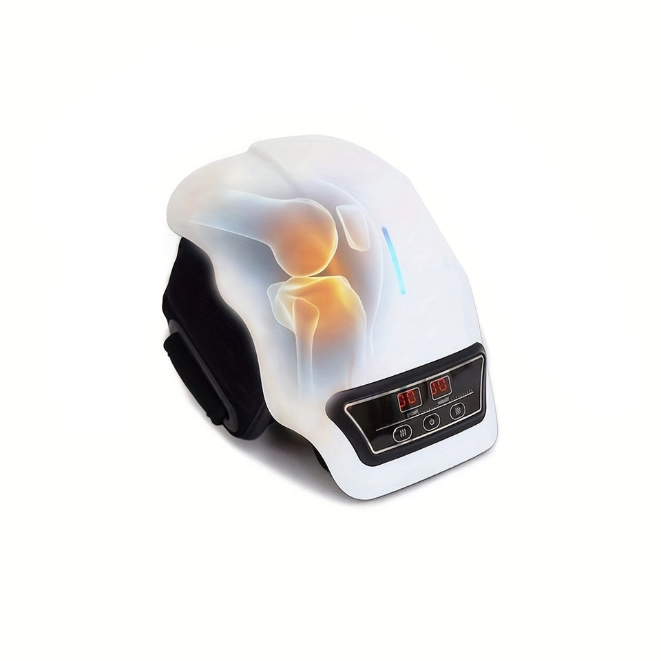 Rechargeable Knee Massager with Adjustable Temperature - White