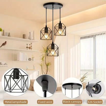 3-Light Industrial Ceiling Light