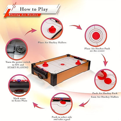 Mini Wooden Air Hockey Table Game