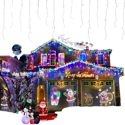 Dazzling Drops: Waterproof Icicle Christmas Lights