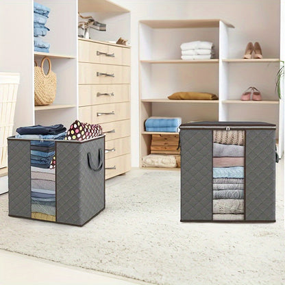 Foldable Storage Boxes with Reinforced Handles (3-Pack)