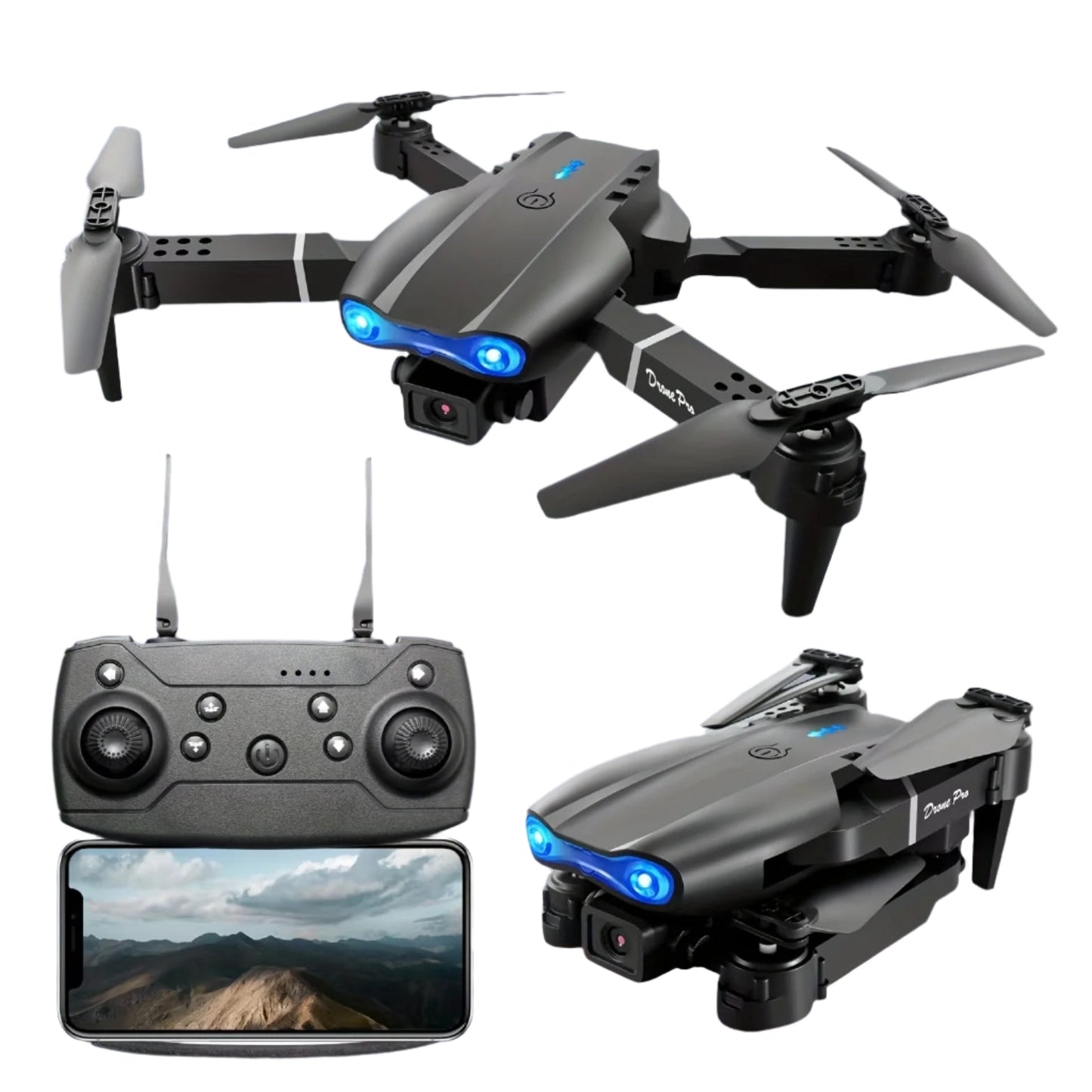 Dual Camera Foldable Quadcopter Drone
