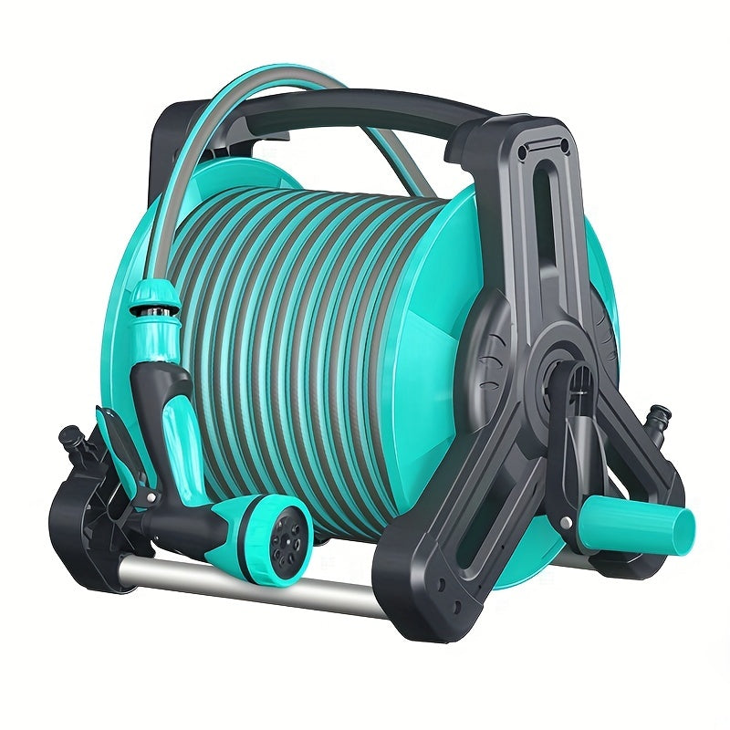 Garden Hose Reel Set with Spray Gun