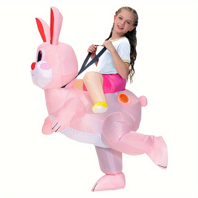 Fun Ride-On Animal Theme Inflatable Bunny Costume