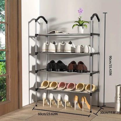 Organize your shoe collection with this multi-layer shoe rack