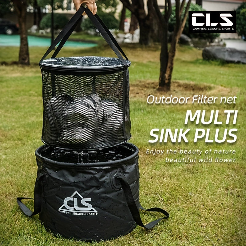 Telescopic Bucket Set with Drain Basket (4pcs)