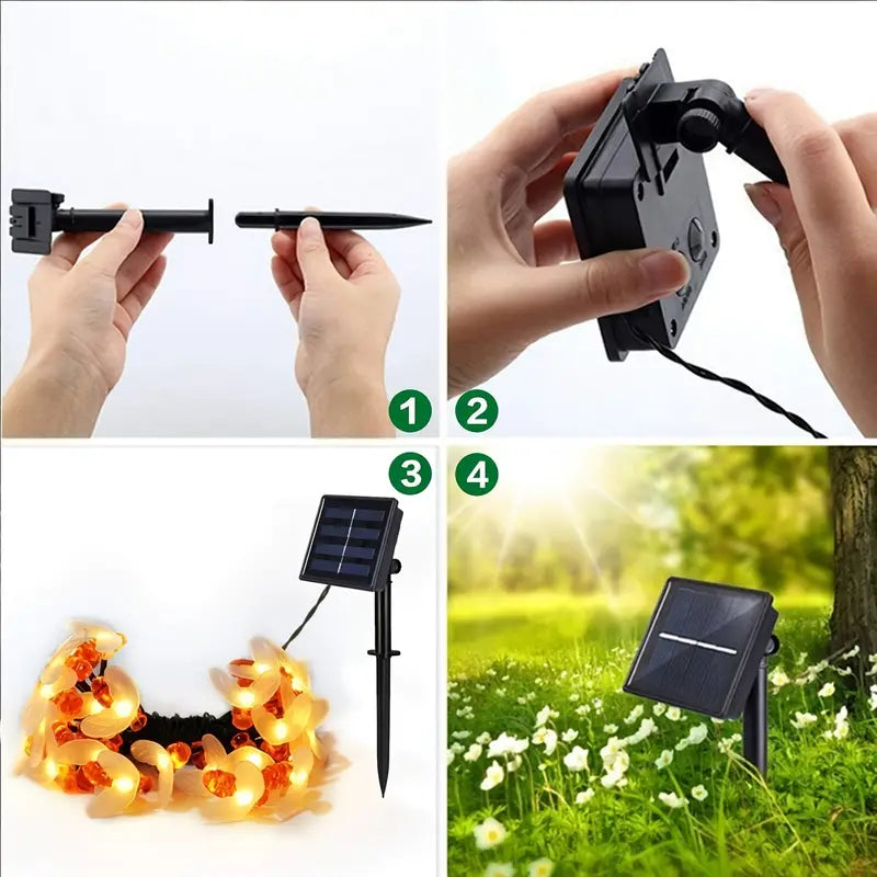 Buzzing with Holiday Magic: Christmas Honey Bee Fairy Lights