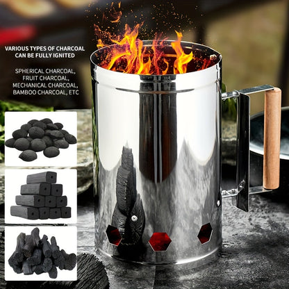 Charcoal Starter for Grilling & Tea Brewing