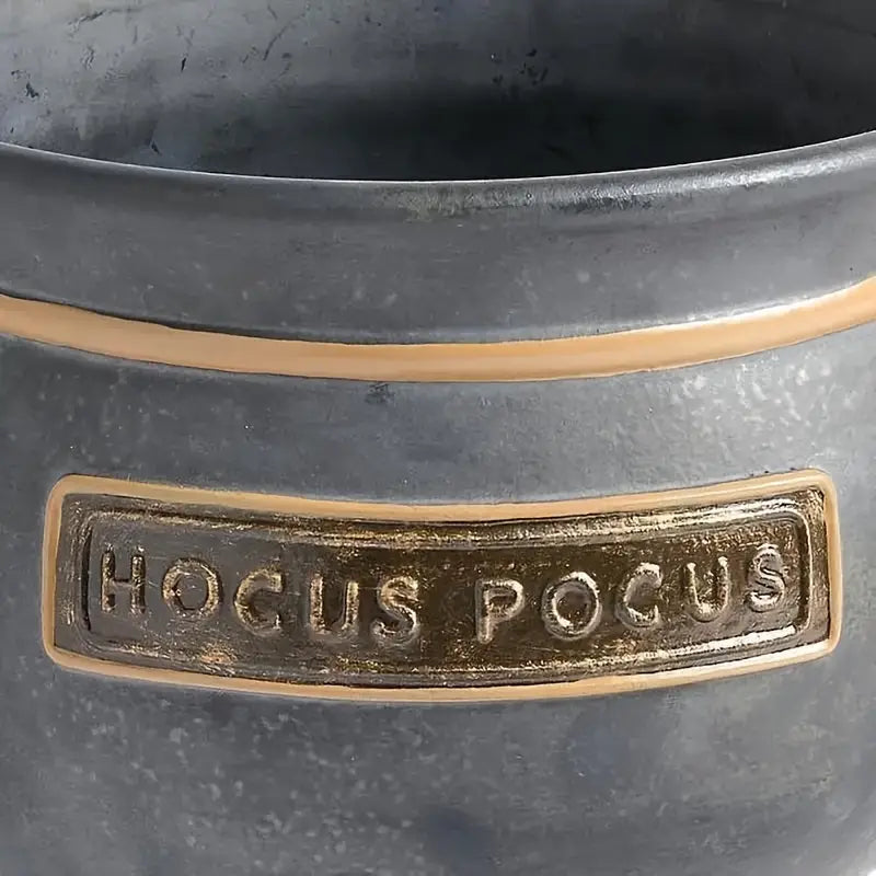 Mini Resin Pot With Black Stand - Witch Cauldron Serving Set