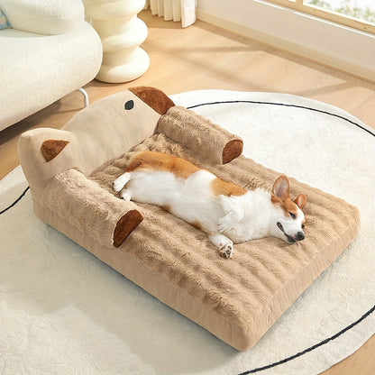 Soft Indoor Pet Couch for Dogs and Cats