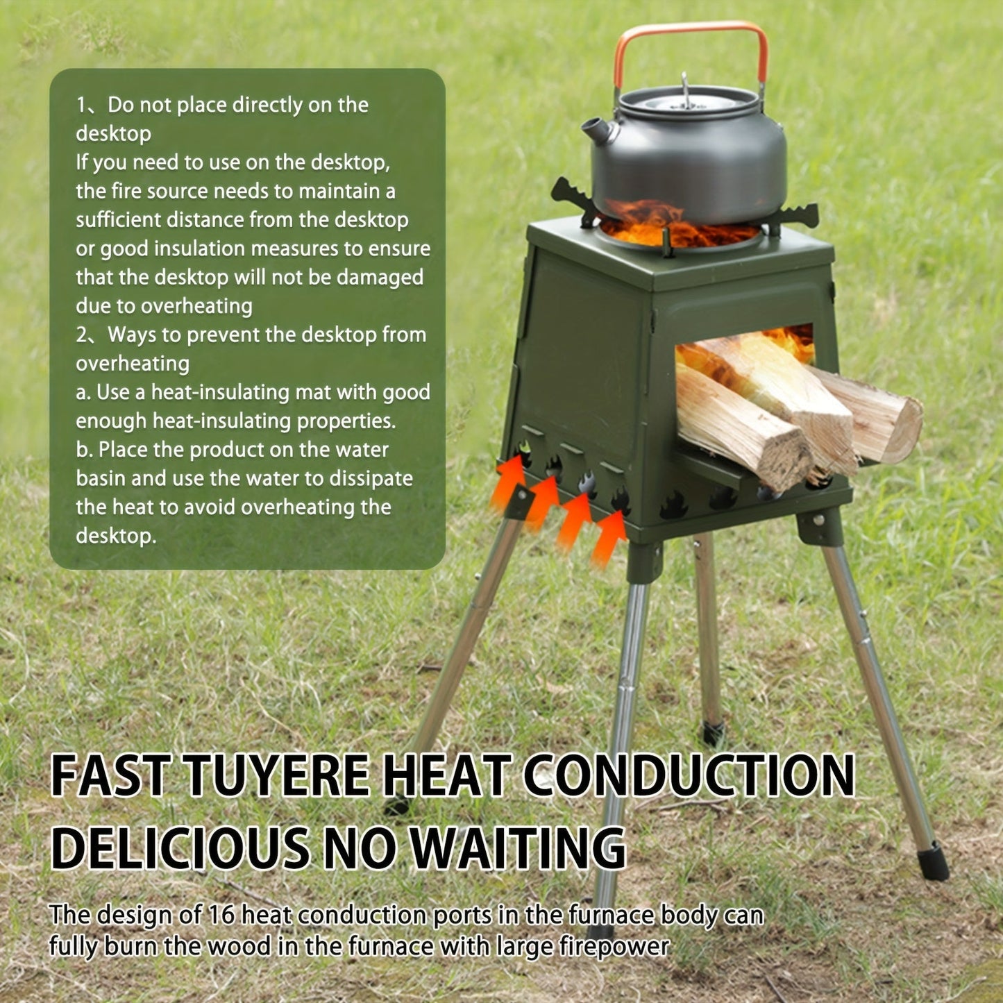 Folding Campfire Stove Portable Outdoor