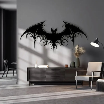 Victorian Gothic - Giant Majestic Bat Metal Wall Art