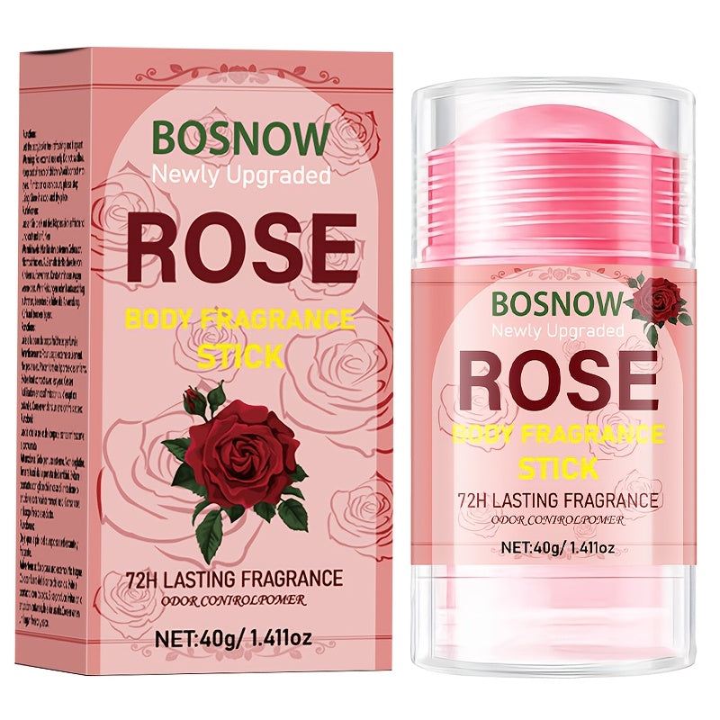 Rose Body Fragrance Stick Long-Lasting Floral Scent