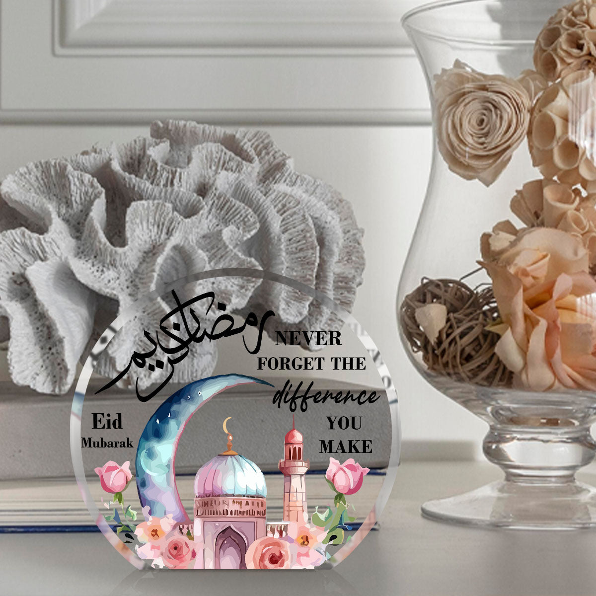 Eid Celebration Acrylic Decor Star & Moon Design