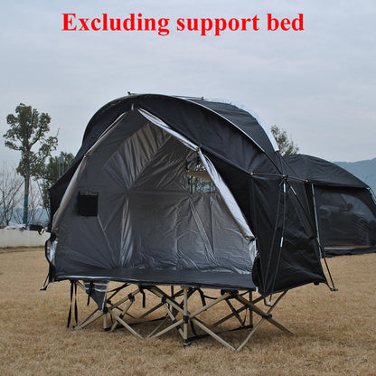 Single Military Cot Tent Insulated Outdoor Shelter