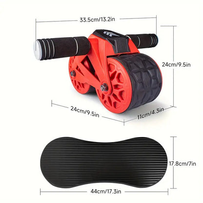 Automatic Rebound Abdominal Roller with Kneeling Pads