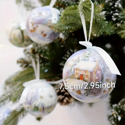 Joyful Jingle: 14-Piece Christmas Tree Ball Ornament Set