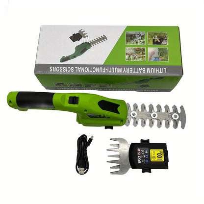 2-in-1 Rechargeable Handheld Hedge Trimmer Shears