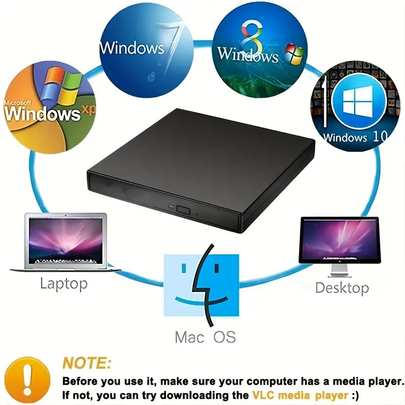 Empower Your Data Arsenal with Our External CD DVD Drive
