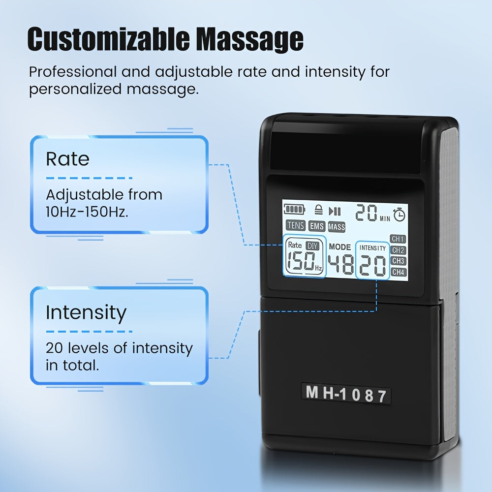 Digital 4-Channel TENS EMS Muscle Stimulator