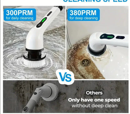 Electric Rotary Floor Scrubber with Replaceable Brush Heads