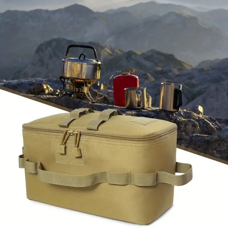 Khaki Multifunctional Outdoor Gas Tank Storage Bag