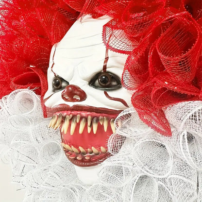 Spooky Circus Clown Garland Mask for Halloween