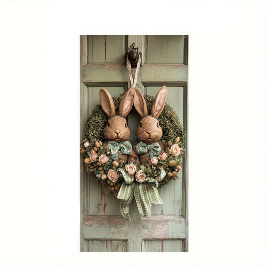 Indoor Decoration Festive Easter Bunny Wreath