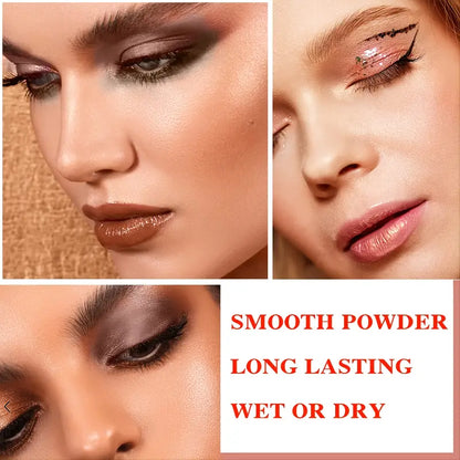 Glamour 12 Colors Nude Eyeshadow Palette, Professional, Matte and Shimmer Options