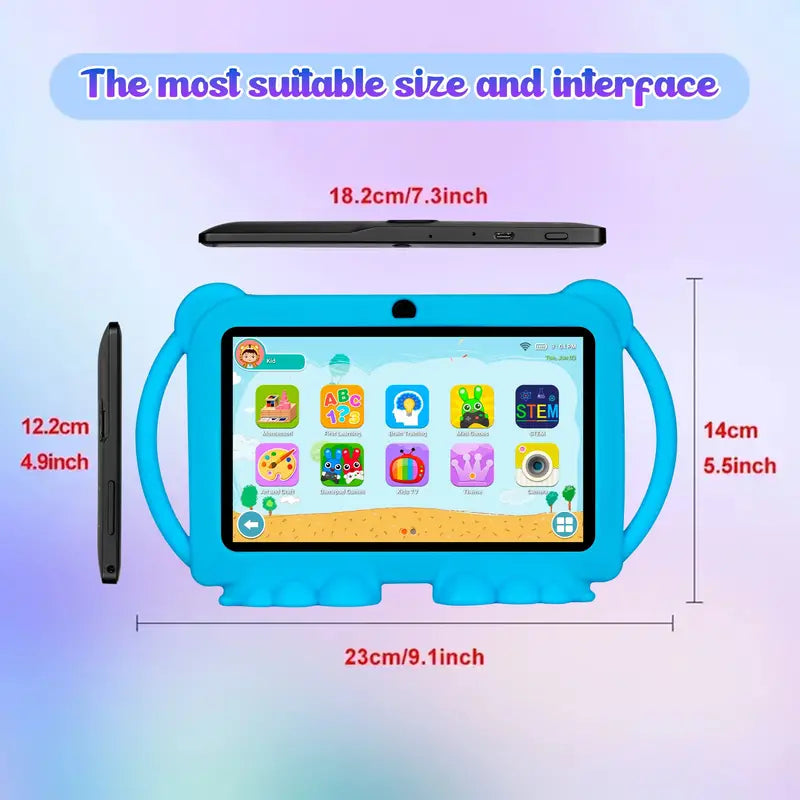 17.78 cm Toddler Tablet: Parental Control - Blue