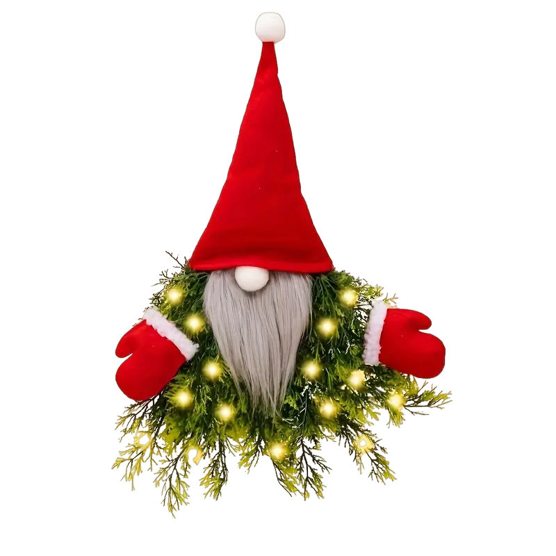 Whimsical Artificial Maple Gnome Door Hanging Decoration