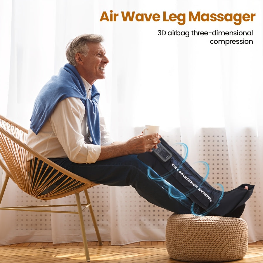 Air Wave Leg Massager with 3D Compression Therapy