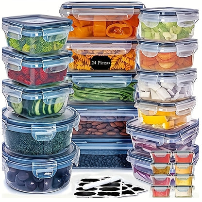Plastic Salad Serving Containers Set (24-Piece)